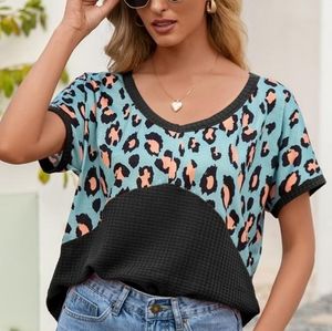 Leopard print top